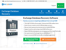 Tablet Screenshot of exchangedatabaserecovery.org